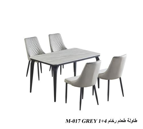 طاولة رخامM-017 GREY 1+4