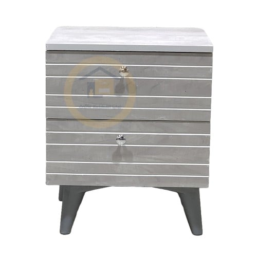 كومودينو طاولة سرير جانبيّة بابين