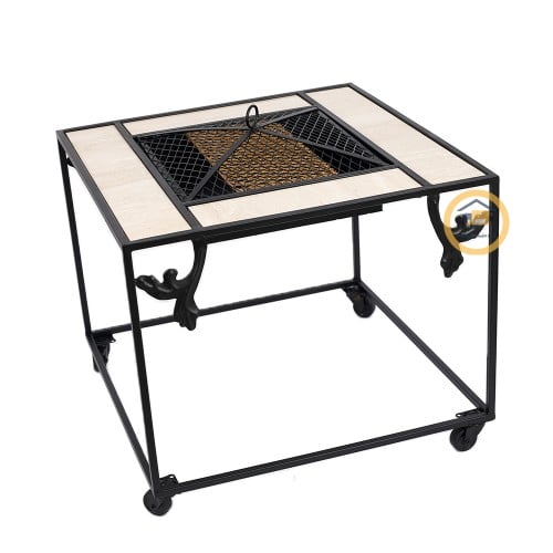 منقل مربع مع كفرات