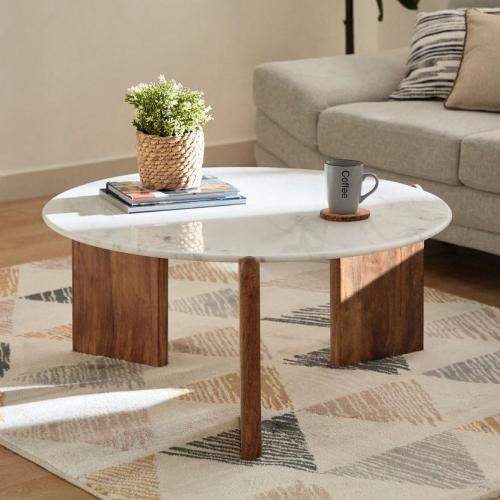 طاولة مفرد سطح رخام طبيعي