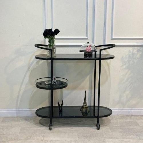 عربية تقديم 3دور زجاج أسود