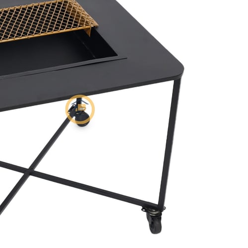 منقل مربع مع كفر