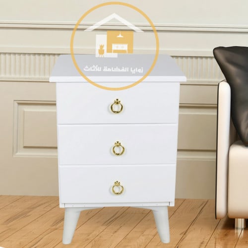 كمدينة 3 أدراج لون أبيض