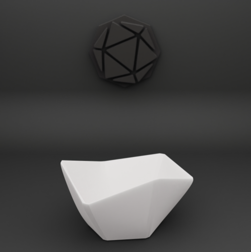 3D كوب وزن القهوة سداسي ابيض