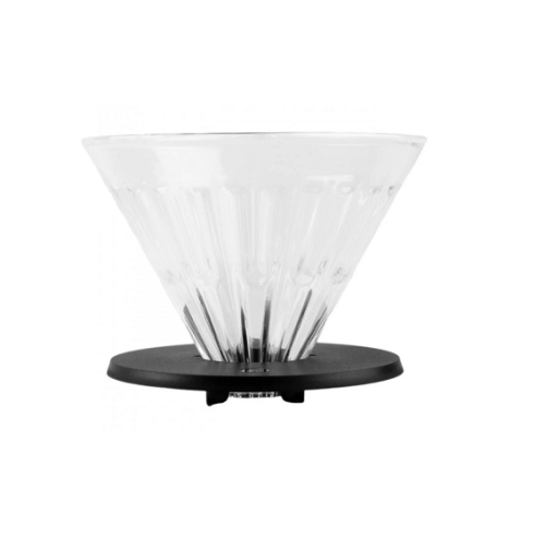 قمع تايمور زجاجي 01 مع حامل اسود