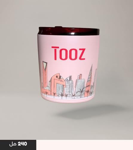 كوب تووز وردي 240مل
