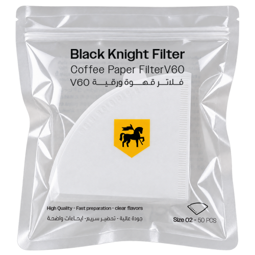 فلتر بلاك نايت ورقي V60-02 - 50 حبة