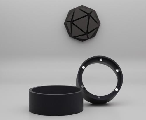 3D حلقة بورتافلتر 51 قصير اسود