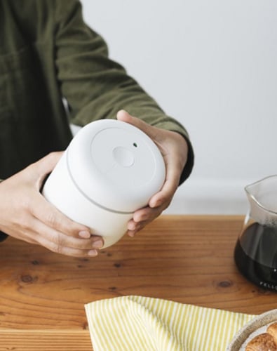 حافظة القهوة فلو 0.4 لتر ابيض