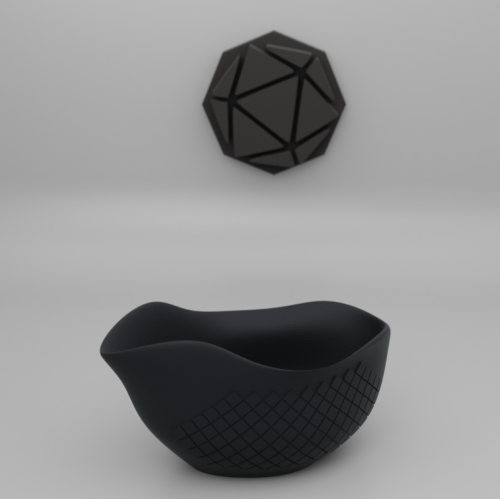 3D كوب وزن القهوة اسود