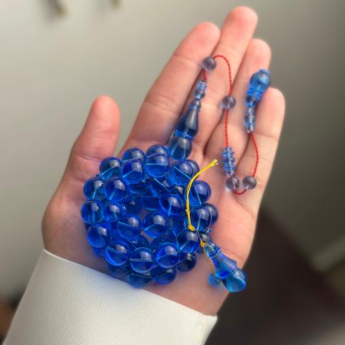 مسباح كاست شفاف ازرق (نوادر)