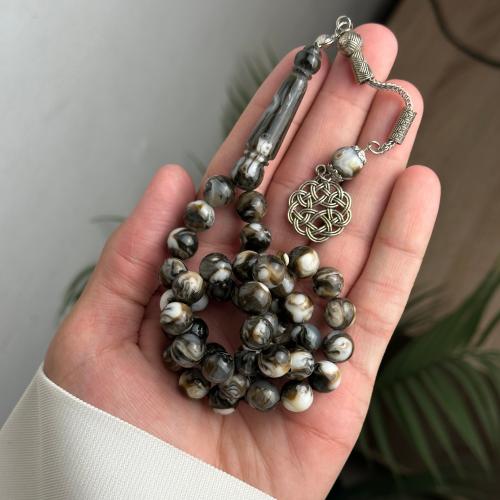 مسباح بكلايت بني معرق (معدن)