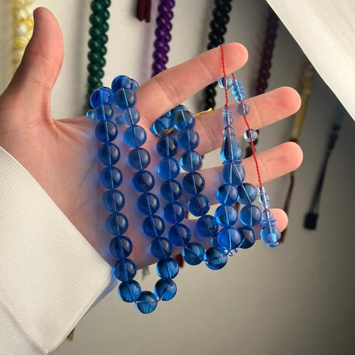 مسباح كاست شفاف ازرق (نوادر)