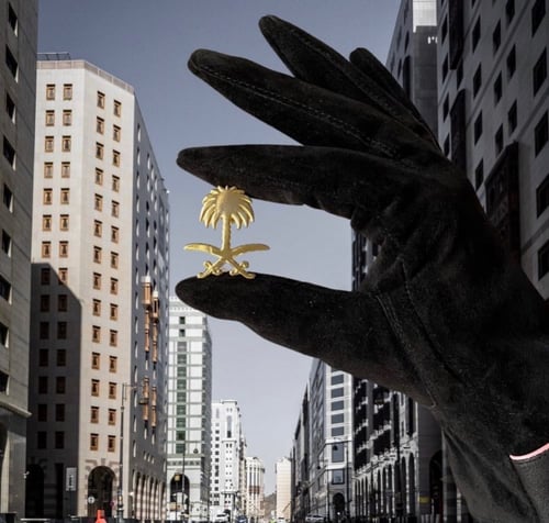 بروش سيفين ونخلة