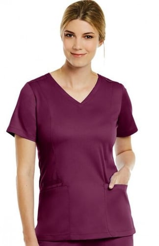 Matrix by Maevn Women's Double V-Neck Solid Scrub...