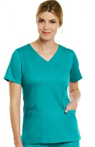 Matrix by Maevn Women's Double V-Neck Solid Scrub...
