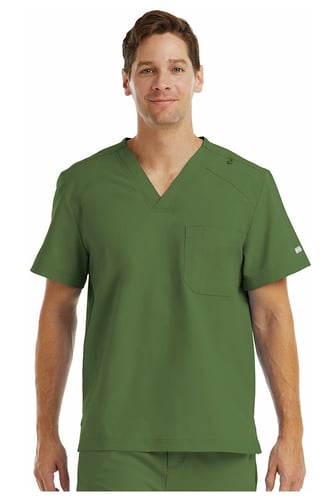 بلوزة سكرب مومنتم الرجالي من ميفن بفتحة رقبة على ش...