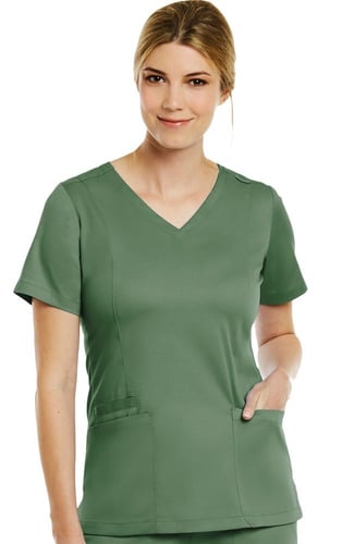 Matrix by Maevn Women's Double V-Neck Solid Scrub...
