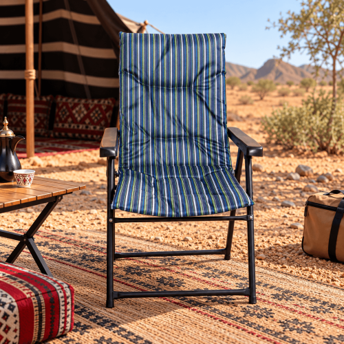 Travel chair, camping chair, foam padded, traditio...