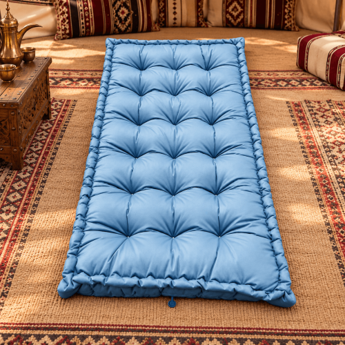 دوشق الراحة مخمل – سماوي – مقاس 2×1 متر