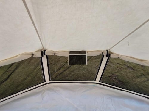 خيمة الجرس السفرية مقاس 4×4, أبيض