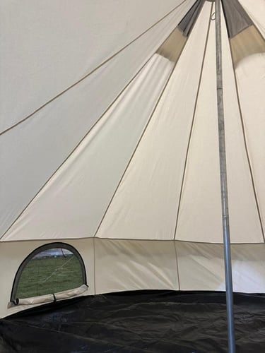 خيمة الجرس السفرية مقاس 3×3, أبيض