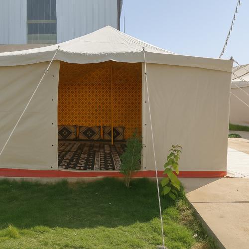 خيمة العرين , مقاس 4×4 ياردة, ضد الماء, أبيض ألنقش...