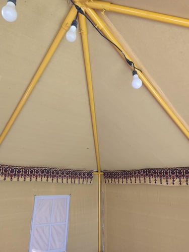 خيمة ملكية, مقاس 4×4×2متر,واجهه شفاف