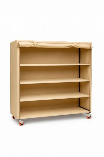 الصقر, دولاب تخزين, حوش تخزين متحرك, 4 أرفف, PVC س...