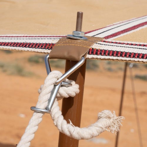 مظلة حلال طبقتين ، سقف خيمة الغنم، رملي، مقاس 6×12...