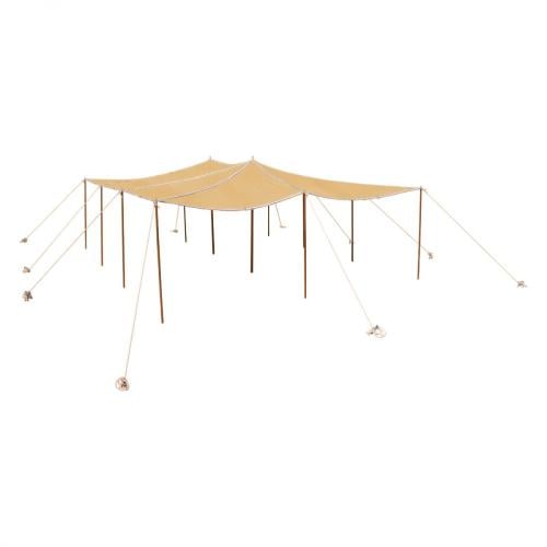 مظلة حلال سقف خيمة الغنم، رملي، مقاس 6×8 متر