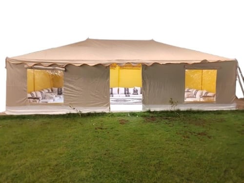 خيمة ملكية, مقاس 5×8 متر,واجهه شفاف