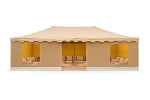 خيمة ملكية, مقاس 5×8 متر,واجهه شفاف