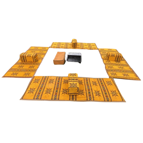 بكج الملّة، جلسة أرضية 8 قطع مع موقد مقاس 60×45×10...