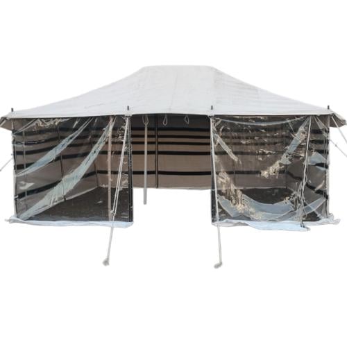 بيت شعر تركي, مع واجهه شفاف, مقاس 6×9 ياردة,أبيض م...