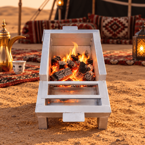 The Sultan's neighbor, fire pit, size 63×43 cm