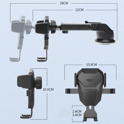 حامل هاتف عالمي للسيارة بقاعدة شفط، دوران 360 درجة...