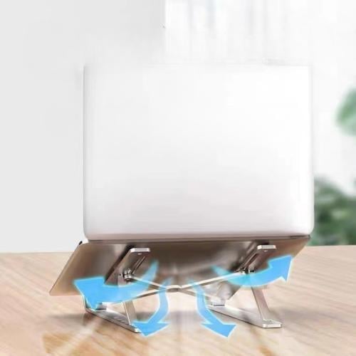 حامل لابتوب ألومنيوم قابل للطي والارتفاع قابل للتع...