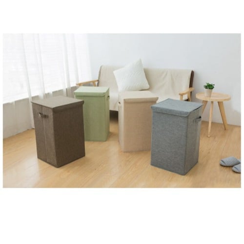 صندوق كبير الحجم بمقابض لتخزين وتنظيم الملابس والا...