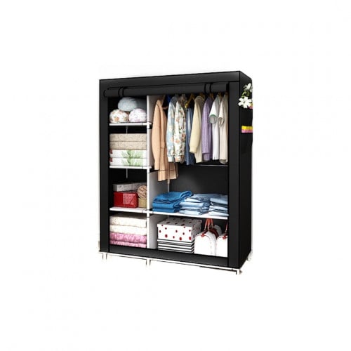 دولاب ملابس لتخزين وتنظيم الملابس خزانة ملابس أسود...