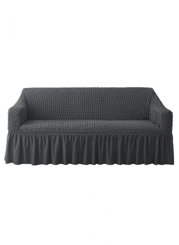 غطاء كنب مطاطي- رصاصي داكن