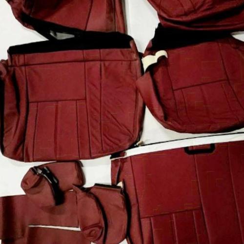 تلبيسة جلد داخلية تويوتا هايلكس عنابي