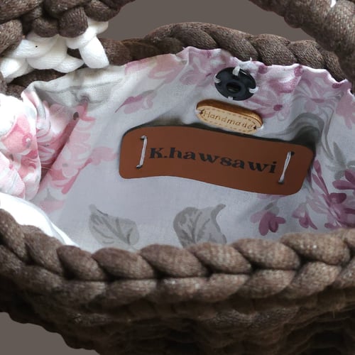 حقيبة بالون البني المحروق