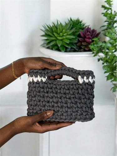 حقيبة بالون الرمادي