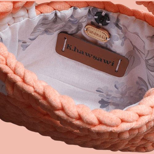 حقيبة بالون الخوخي