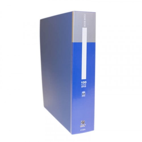 ملف جيوب لون سادة 100 جيب