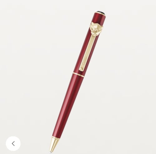 Cartier La Panthere pen, orange (original) + Apple...