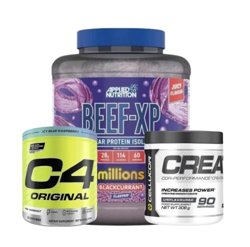 بكج بيف اكس بي + بري ورك اوت سي فور + كرياتين / be...