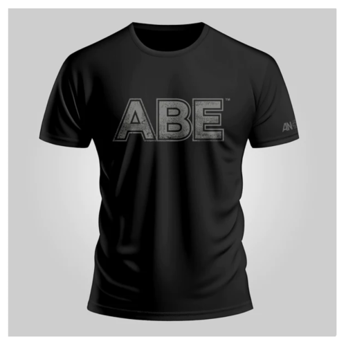 تي شيرت اي بي اي - اسود ABE T-Shirt