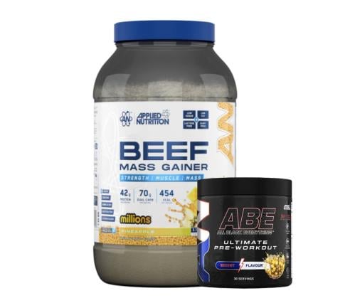 بكج بيف ماس قينر + اي بي ايه / Applied nutrition B...